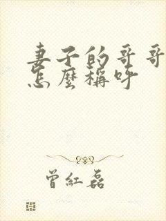 妻子的哥哥弟弟怎么称呼