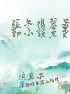 张冬杨翠最新章节小说免费阅读下载