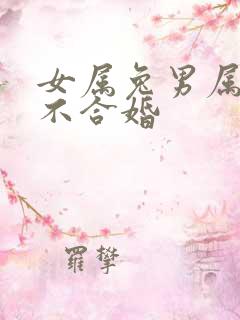 女属兔男属马合不合婚