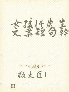 女孩14岁生日文案短句干净