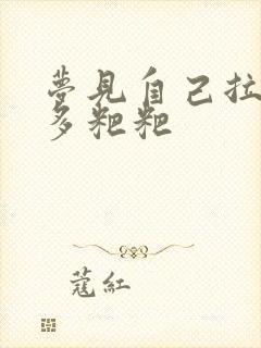 梦见自己拉了好多粑粑