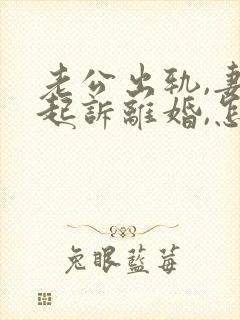 老公出轨,妻子起诉离婚,怎么判决