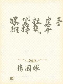 眼袋拉皮手术能维持几年