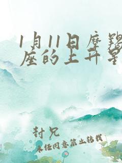 1月11日摩羯座的上升星座是什么