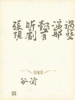 张昕懿演过的电视剧有哪些