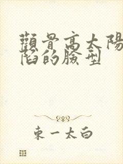 颧骨高太阳穴凹陷的脸型