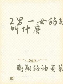 2男一女的组合叫什么