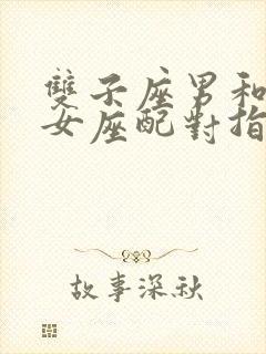 双子座男和天蝎女座配对指数