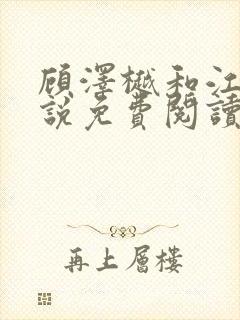 顾泽樾和江茗小说免费阅读