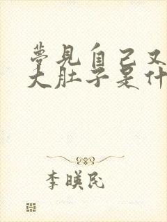 梦见自己又怀孕大肚子是什么预兆