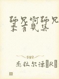 师兄啊师兄第一季有几集