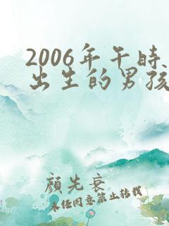 2006年午时出生的男孩子命运如何?