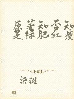 原著知否知否应是绿肥红瘦小说