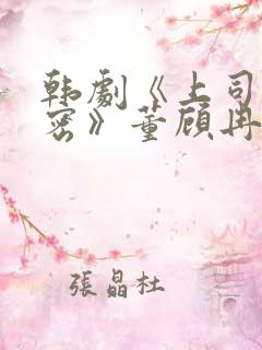 韩剧《上司的秘密》董顾冉观看