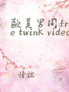 欧美男同free twink videos