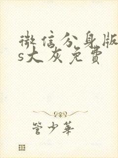 微信分身版ios大灰免费