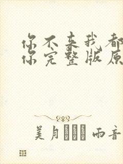 你不来我都在等你完整版原唱