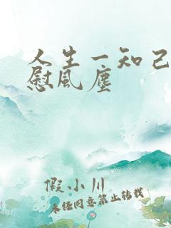 人生一知己足以慰风尘