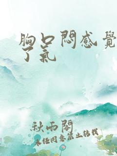 胸口闷感觉出不了气