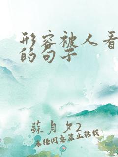 形容被人看不起的句子