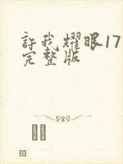 许我耀眼17集完整版