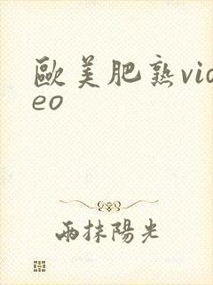 欧美肥熟video