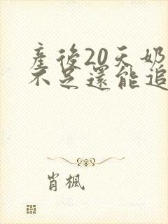 产后20天奶水不足还能追奶吗