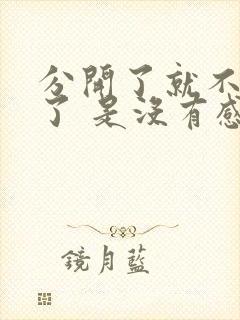 分开了就不联系了 是没有感情吗