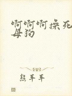 啊啊啊操死你骚母狗