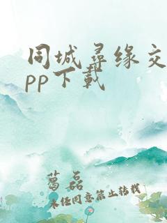 同城寻缘交友app下载