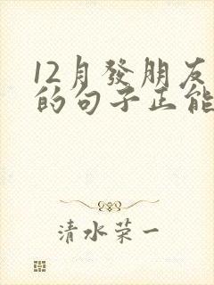 12月发朋友圈的句子正能量
