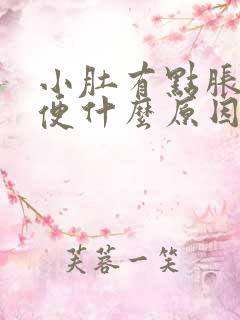 小肚有点胀想小便什么原因