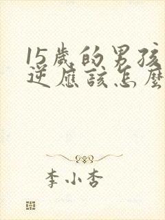 15岁的男孩叛逆应该怎么办