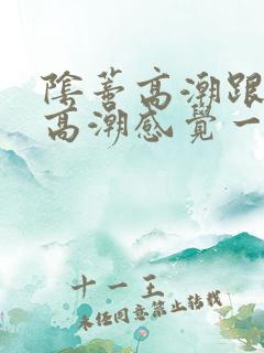 阴蒂高潮跟阴道高潮感觉一样吗