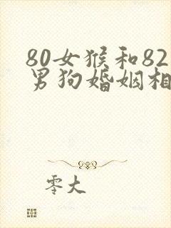 80女猴和82男狗婚姻相配吗