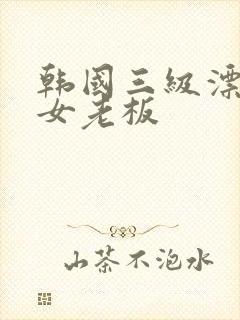 韩国三级漂亮的女老板