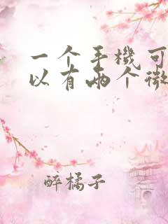 一个手机可不可以有两个微信号