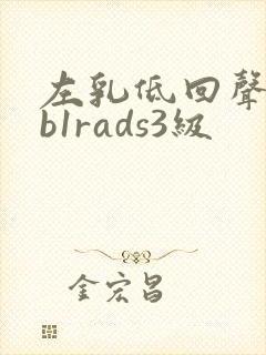 左乳低回声结节b1rads3级