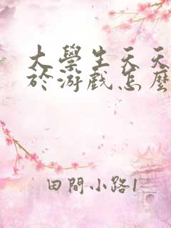 大学生天天沉迷于游戏怎么办