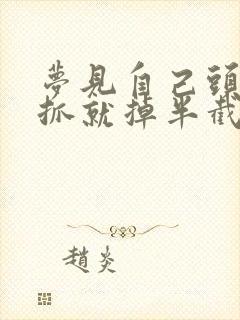 梦见自己头发一抓就掉半截