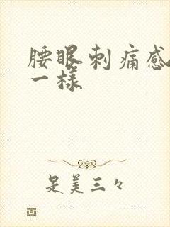 腰眼刺痛感针扎一样