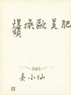 爆操欧美肥b视频