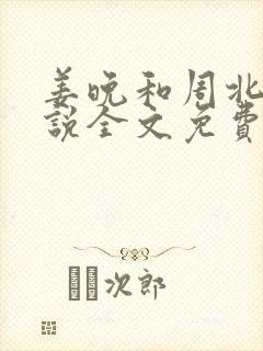 姜晚和周北深小说全文免费