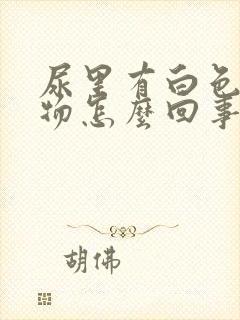 尿里有白色絮状物怎么回事