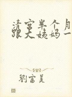 清宫半个月出血跟大姨妈一样