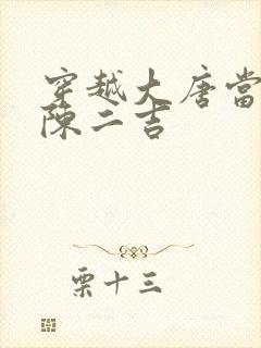 穿越大唐当咸鱼陈二吉