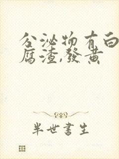 分泌物有白色豆腐渣,发黄