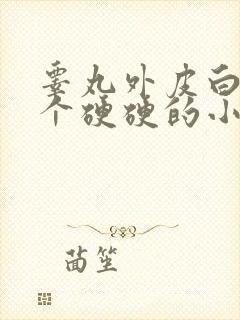 睾丸外皮白色有个硬硬的小疙瘩