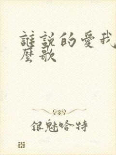 谁说的爱我是什么歌