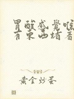 胃酸感觉喉咙里有东西堵着